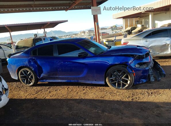 2C3CDXHG7NH198031 2022 DODGE CHARGER Blue Rear interior view