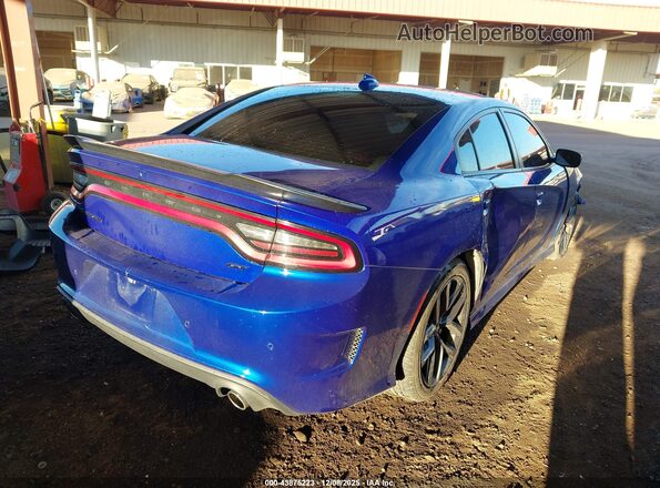 2C3CDXHG7NH198031 2022 DODGE CHARGER Blue Rear right