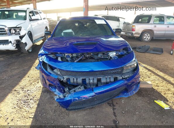 2C3CDXHG7NH198031 2022 DODGE CHARGER Blue Instrument cluster view