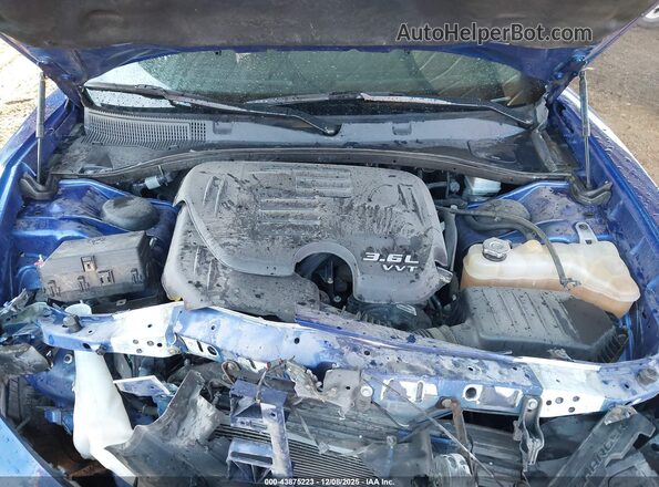 2C3CDXHG7NH198031 2022 DODGE CHARGER Blue Rear view
