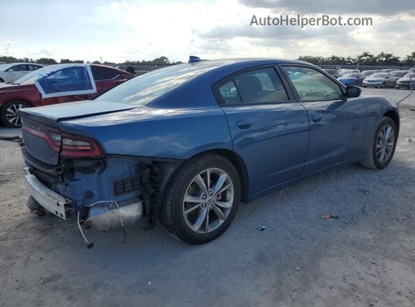 2C3CDXJG2NH184256 2022 DODGE CHARGER Blue Tył prawy