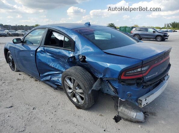 2C3CDXJG2NH184256 2022 DODGE CHARGER Blue Tył lewy