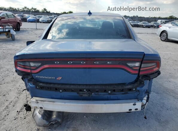2C3CDXJG2NH184256 2022 DODGE CHARGER Blue Widok z tyłu