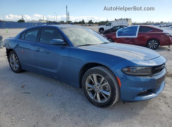 2C3CDXJG2NH184256 2022 DODGE CHARGER Blue Przód prawy