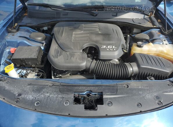 2C3CDXJG2NH184256 2022 DODGE CHARGER Blue Widok wnętrza z tyłu