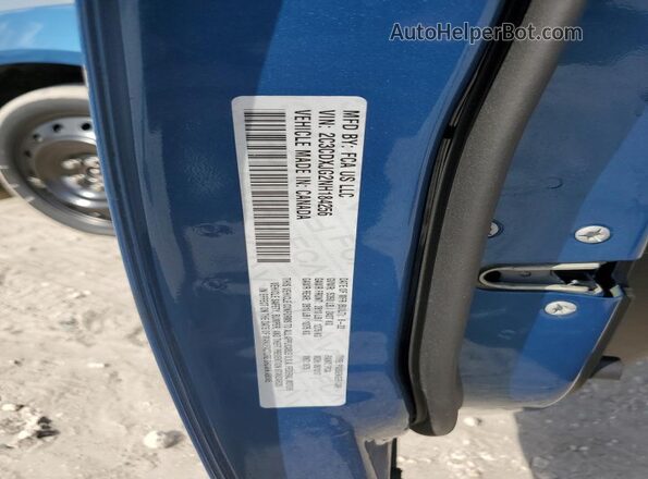 2C3CDXJG2NH184256 2022 DODGE CHARGER Blue Widok naklejki z numerem VIN