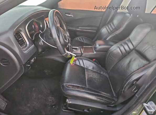 2C3CDXL90JH254202 2018 DODGE CHARGER Green წინა სალონის ხედი