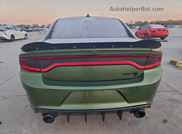 2C3CDXL90JH254202 2018 DODGE CHARGER Green უკანა ხედი