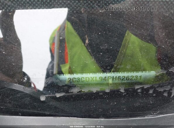 2C3CDXL94PH626231 2023 DODGE CHARGER Gray Vista del compartimento del motor