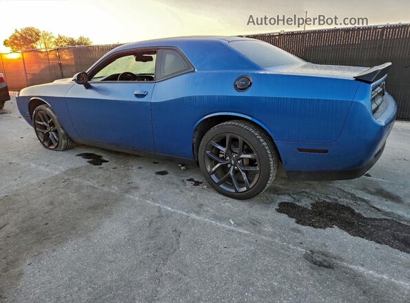 2C3CDZAG5PH586982 2023 DODGE CHALLENGER Blue Задня ліва чверть