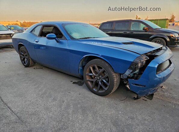 2C3CDZAG5PH586982 2023 DODGE CHALLENGER Blue Передня права чверть