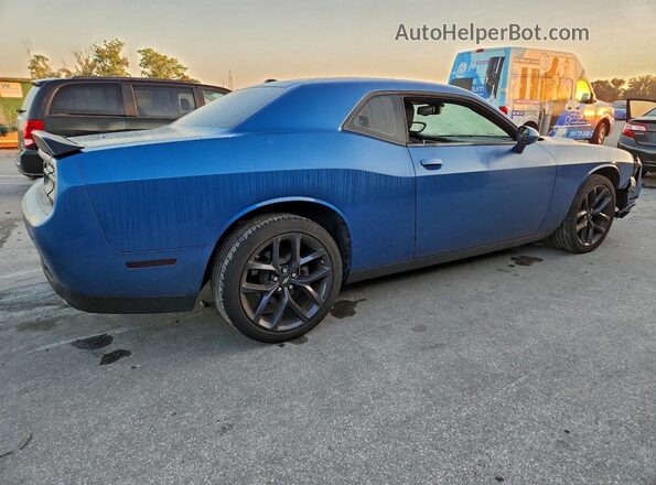 2C3CDZAG5PH586982 2023 DODGE CHALLENGER Blue Задня права чверть