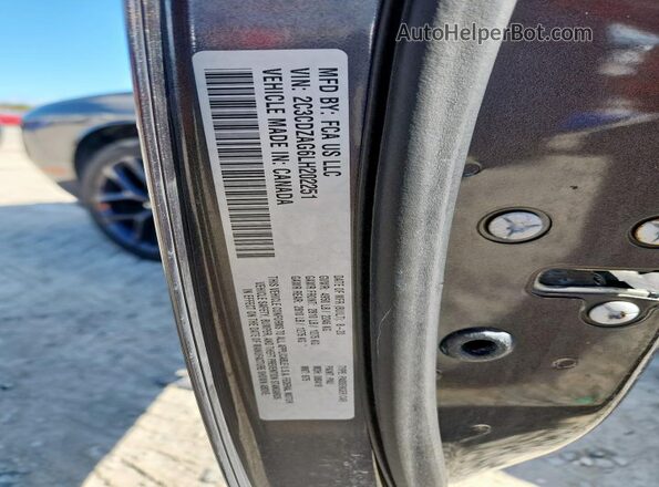 2C3CDZAG6LH202251 2020 DODGE CHALLENGER Gray Widok komory silnika