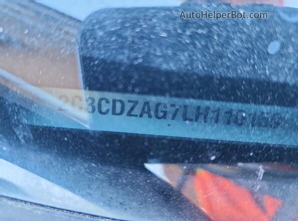 2C3CDZAG7LH110159 2020 DODGE CHALLENGER Black Widok komory silnika