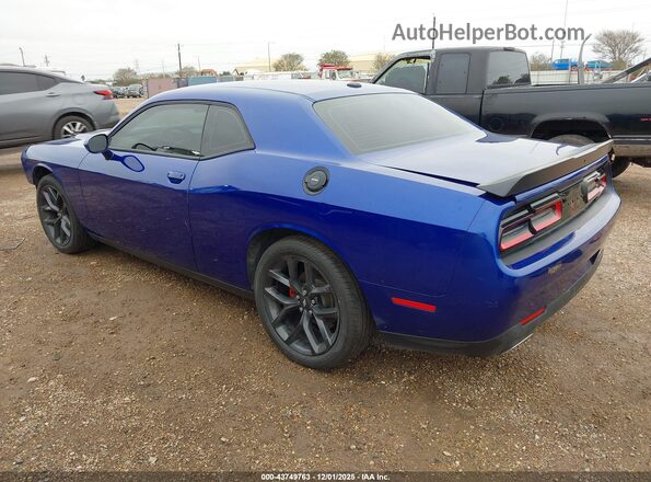 2C3CDZAG7NH151636 2022 DODGE CHALLENGER Blue Rear left