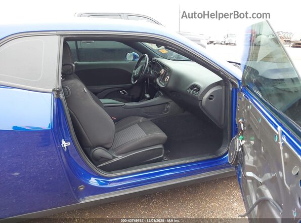 2C3CDZAG7NH151636 2022 DODGE CHALLENGER Blue Front interior view