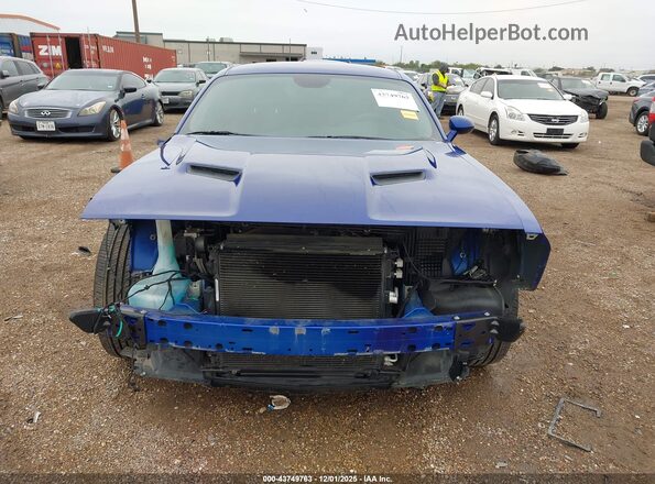 2C3CDZAG7NH151636 2022 DODGE CHALLENGER Blue Rear interior view