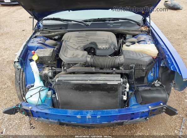 2C3CDZAG7NH151636 2022 DODGE CHALLENGER Blue Rear view