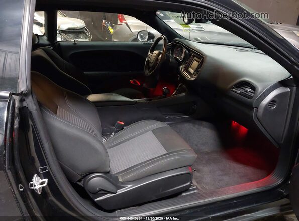 2C3CDZAGXGH289383 2016 DODGE CHALLENGER Black Vista interior delantera