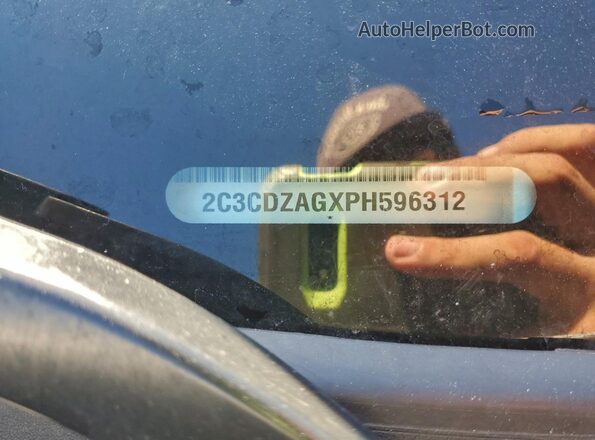 2C3CDZAGXPH596312 2023 DODGE CHALLENGER Silver 