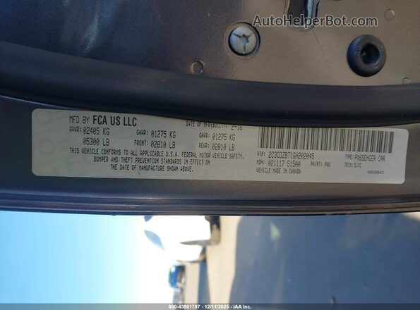 2C3CDZBT1GH202045 2016 DODGE CHALLENGER Gray Շարժիչի բաժամունքի տեսք
