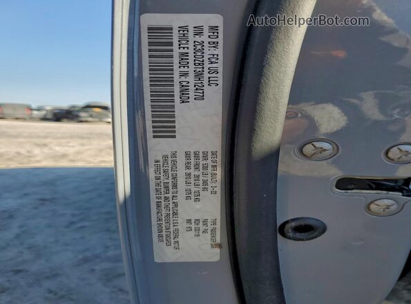 2C3CDZBT3NH124770 2022 DODGE CHALLENGER Серый Вид подкапотного пространства