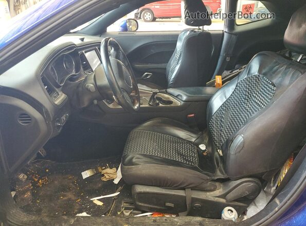2C3CDZBT3NH230782 2022 DODGE CHALLENGER Blue Vista interior delantera