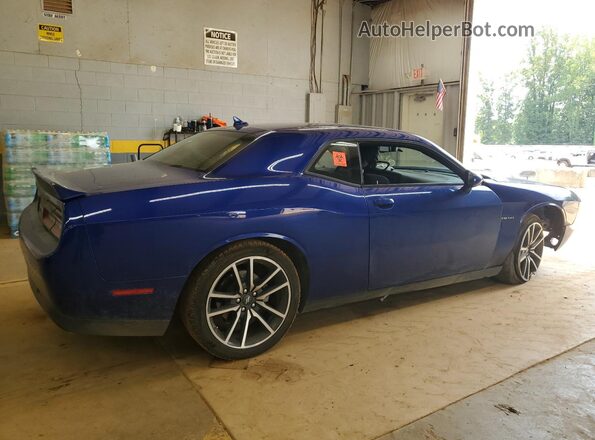 2C3CDZBT3NH230782 2022 DODGE CHALLENGER Blue Trasero derecho