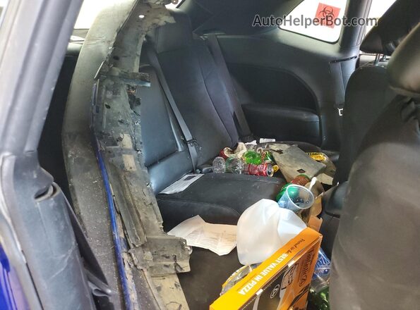 2C3CDZBT3NH230782 2022 DODGE CHALLENGER Blue Vista de los asientos traseros