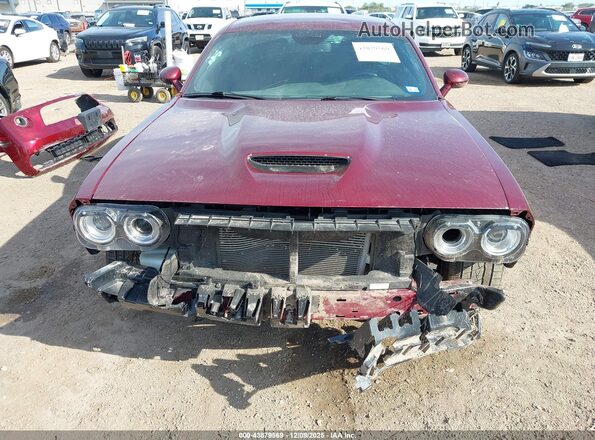 2C3CDZBT6NH132510 2022 DODGE CHALLENGER Maroon Вид задньої частини салону