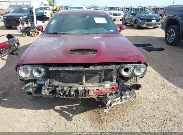 2C3CDZBT6NH132510 2022 DODGE CHALLENGER Maroon Вид спереду