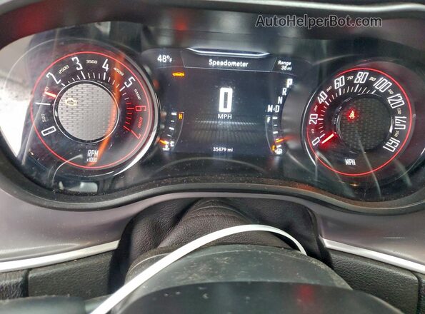 2C3CDZBT8NH155772 2022 DODGE CHALLENGER Gray Вид щитка приладів