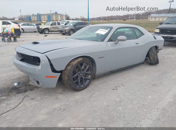 2C3CDZBTXNH234196 2022 DODGE CHALLENGER Gray Передня ліва чверть