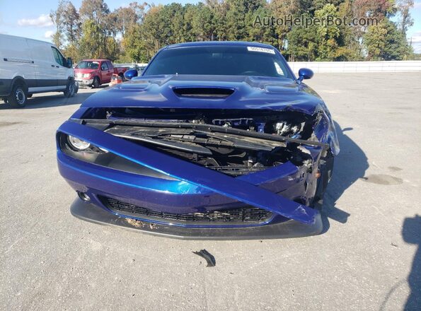 2C3CDZFJ0LH198430 2020 DODGE CHALLENGER Blue Widok z przodu