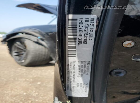 2C3CDZFJ2LH203594 2020 DODGE CHALLENGER Black Widok naklejki z numerem VIN