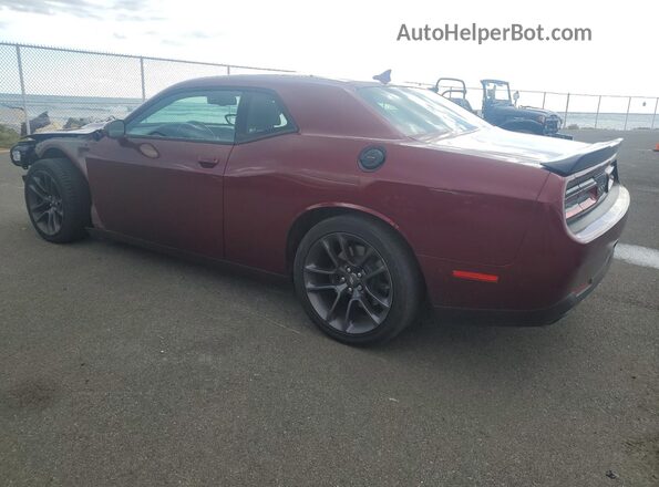 2C3CDZFJ2PH654563 2023 DODGE CHALLENGER Maroon უკანა მარცხენა
