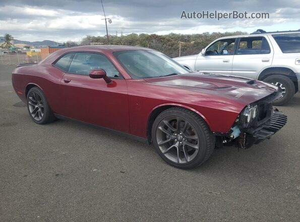 2C3CDZFJ2PH654563 2023 DODGE CHALLENGER Maroon წინა მარჯვენა