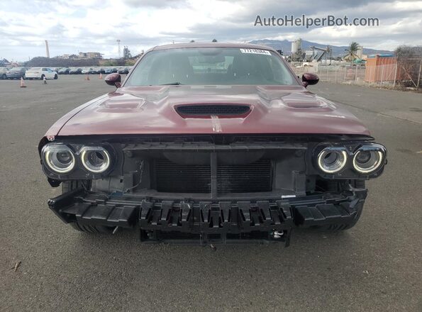 2C3CDZFJ2PH654563 2023 DODGE CHALLENGER Maroon წინა ხედი