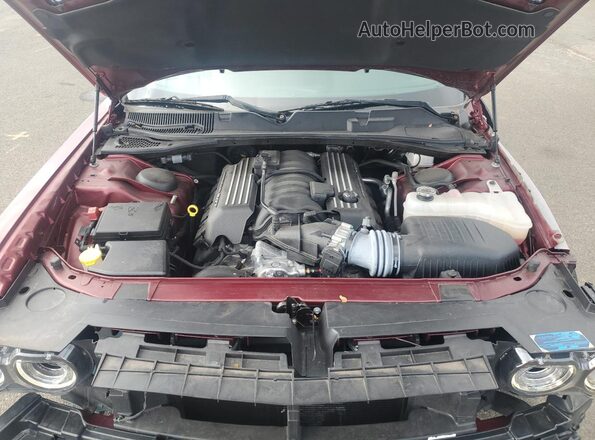 2C3CDZFJ2PH654563 2023 DODGE CHALLENGER Maroon უკანა სალონის ხედი