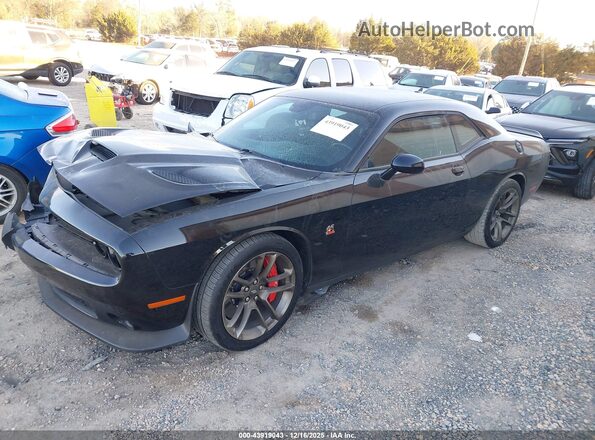 2C3CDZFJ6MH655081 2021 DODGE CHALLENGER Black წინა მარცხენა ხედი სამი მეოთხედიდან