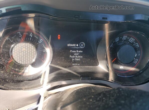 2C3CDZJG6NH194039 2022 DODGE CHALLENGER Gray Instrument cluster view
