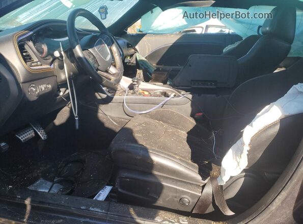2C3CDZJG6NH194039 2022 DODGE CHALLENGER Gray Front interior view