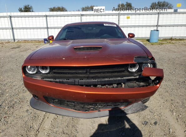 2C3CDZJG8LH236014 2020 DODGE CHALLENGER Orange Vista frontal