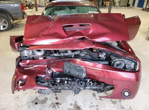 2C3CDZKG0MH568500 2021 DODGE CHALLENGER Red Вид задньої частини салону