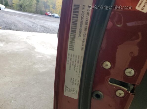 2C3CDZKG0MH568500 2021 DODGE CHALLENGER Red Вид підкапотного простору