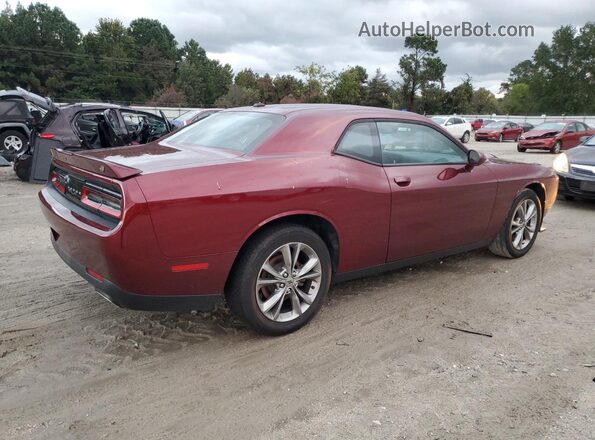 2C3CDZKG2LH191988 2020 DODGE CHALLENGER Burgundy Trasero derecho