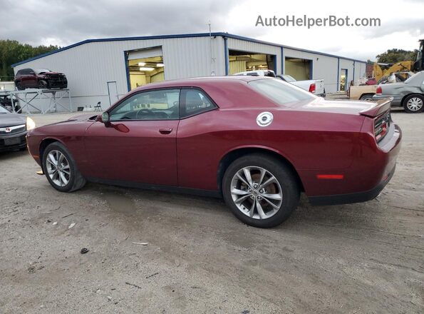 2C3CDZKG2LH191988 2020 DODGE CHALLENGER Burgundy Trasero izquierdo