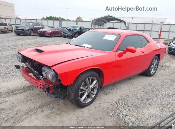 2C3CDZKG8LH124960 2020 DODGE CHALLENGER Red წინა მარცხენა ხედი სამი მეოთხედიდან