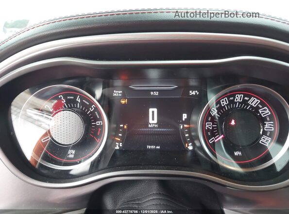 2C3CDZKG8LH124960 2020 DODGE CHALLENGER Red უკანა სავარძლების ხედი