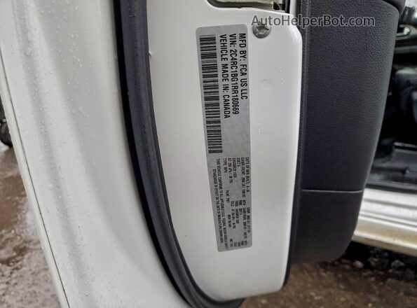 2C4RC1BG1RR180669 2024 CHRYSLER PACIFICA White Vista de la etiqueta del VIN